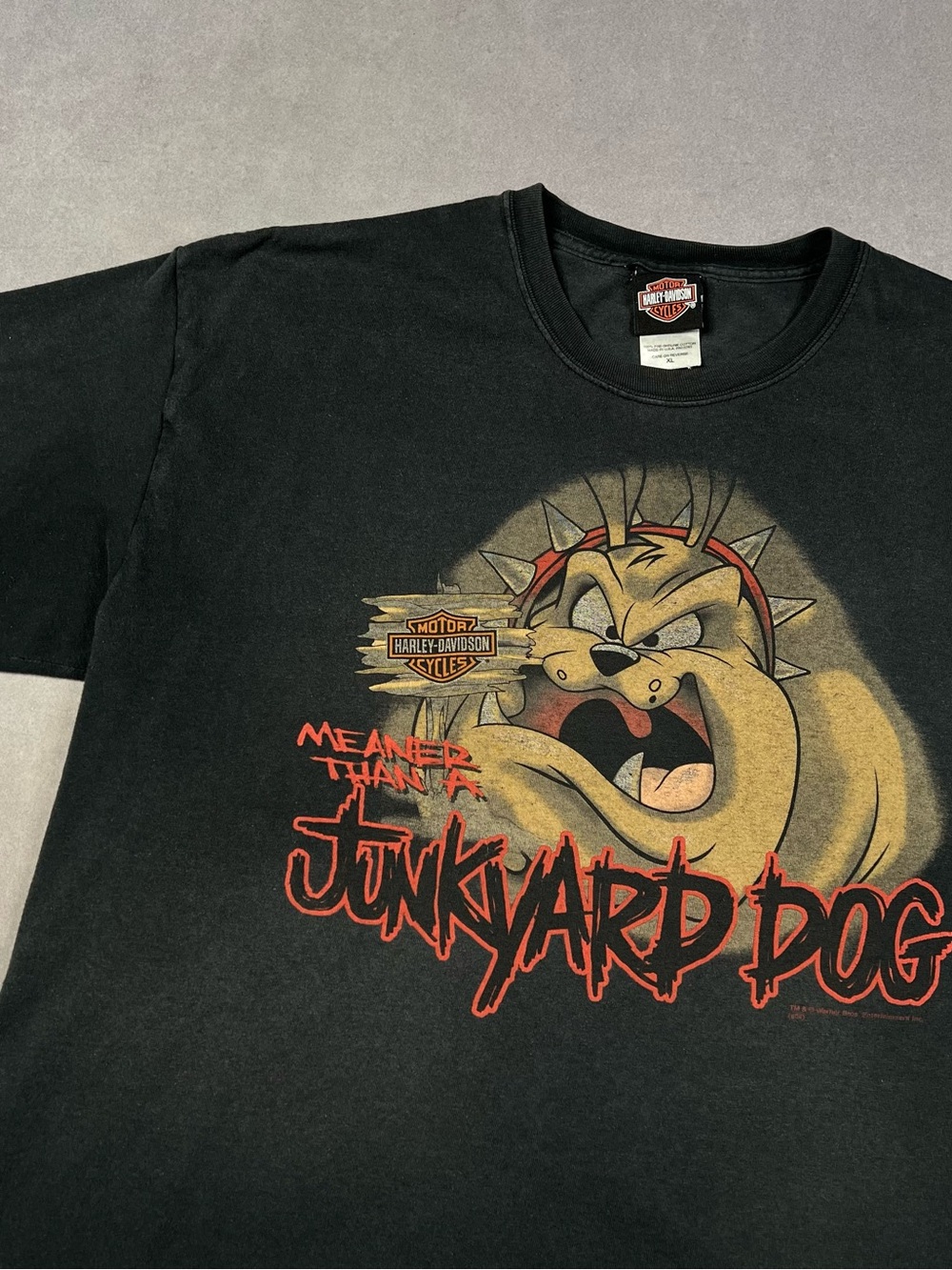Harley-Davidson Black Dog Graphic Tee with Red Accents - Picture 2 of 5